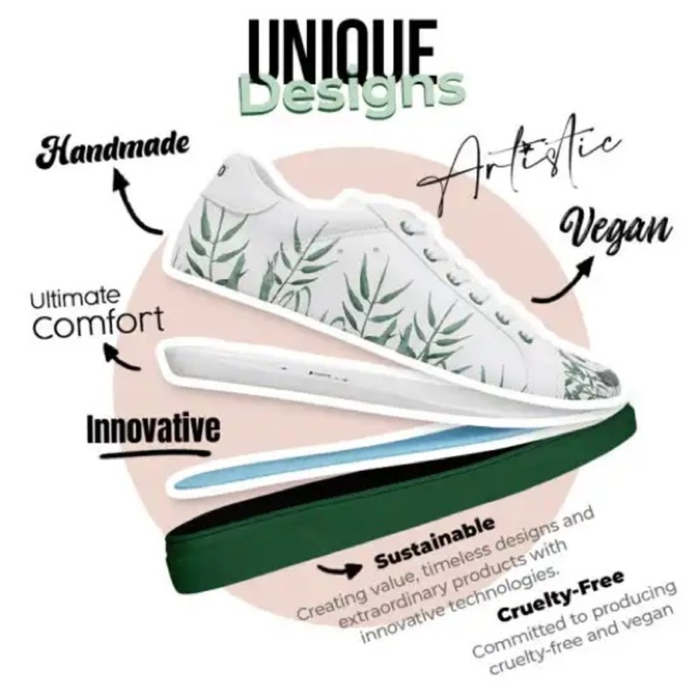 DOGO • Vegan Leather White Sneakers Bamboo Lover Panda Design - Picture 7 of 9